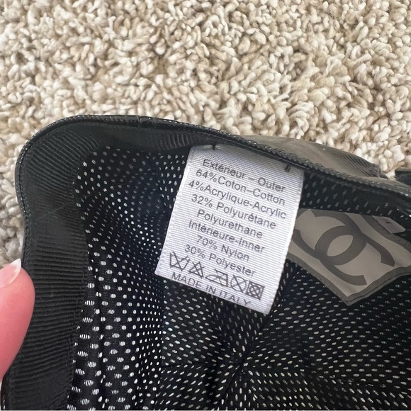 đź–¤NWTđź–¤ CHANEL SPORT Triple Black Baseball Cap - Picture 4 of 7